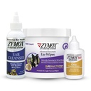 Zymox Enzymatic Ear Wipes, Ear Cleanser, & Otic Plus solução de ouvido Hidrocortisona livre para cães e gatos - pacote do produto - para Sujo, Waxy, Orelhas fedorentas e para acalmar infecções do ouvido