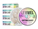 LyvWel 125mg Caffeine Energy Pouches – Energia Limpa com Guarana para Foco & Estamina – 5-Pack (75 Total Pouches) (5 Pack, Algodão Doce)