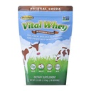 Pó de proteína de whey alimentado por grama para Vitalidade imunitária, Cacau Natural 2,5 libras (56 Servings), 15g de proteína por serviço, Whey Vital, Holistic limpo, Bem-estar Nutrição