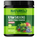 NATURELO Verdes crus Superalimentos em pó - Sem açúcar - Impulsionar a energia, desintoxicar, melhorar a saúde - espirulina orgânica - grama de trigo - alimentação integral Nutrição de frutas e vegetais - 480 gramas