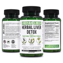 Detox de fígado de ervas verde siberiano com alcachofra de cardo de leite Dandelion 60 Cápsulas – Fórmula siberiana tradicional Plus Enzimas para apoiar a saúde do fígado