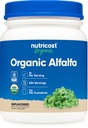 Nutricost Organic Alfalfa Powder 1LB - USDA Certificado 100% Orgânico, Vegetariano, Não-GMO, Gluten Free