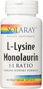 Solaray L-Lysine Monolaurin 1:1 Razão, 60 Cápsulas (2 Embalagem)