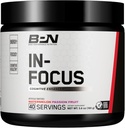 NUTRIÇÃO DE DESEMPENHO BARE, BPN in-Focus Suporte ao Cérebro Suplemento, Melhorar foco e energia, Alpha GPC, Melancia Maracujá, 40 Servings
