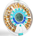 Dispensador de comprimidos automático Windtrace para idosos, Organizador de comprimidos mensal eletrônico com alarme e luz, Dispensador de medicamentos Smart Lock 28 dias, Máquina de dispensador de comprimidos cronometrado para receitas e vitaminas