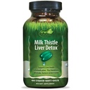 Irwin Naturals Milk Thistle Liver Detox - 60 Géis Líquidos Macio, Suporta Saúde do Fígado com Dandelion, Alcachofra, Alcaçuz & Raiz de Beterraba Verde - 30 Total Servings