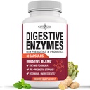 NOVA Enzimas Digestivas da Idade para a Saúde da Gut - Probiótico Multi Enzimas com Prebióticos e Probióticos com Lipase para Mulheres e Homens para a Saúde Digestiva, Enzimas Diárias para a Digestão - 60 Contagem