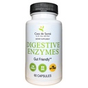 Casa de Sante FODMAP Enzimas Digestivas, Sem Inulina Alta, Suporte de Intolerância Keto Carnívoro, 18 Multi Enzyme Amylase Bromelain Lipase Lactase Protease Papain Alpha galactosidase, Mais - Sem OGM