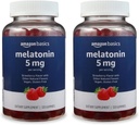 Basics Melatonina 5mg, 120 chicletes (2 por serviço), morango (antes Solimo) (Pacote de 2)