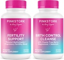 Rosa Cegonha Prepa & Apoio à Fertilidade – Vitex, Inositol, Folato – Limpeza de controle de nascimento – 2 Pack