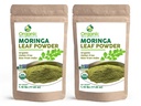 Moringa Orgânica em pó - 35,28 onças Pacote de 2 Orgânicos USDA, Não-GMO, Kosher, Halal, Moringa Olifera em pó - 100% cru e natural, por OSR