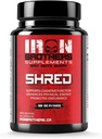 Iron Brothers Supplements Shred for Men & Women (Strong Appetite Supressor for Weight Loss Management) Apoia função cognitiva promove resistência aumenta a energia - queimador de gordura - reduzir o desejo