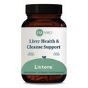 LivTone ruved - Fígado, Suplemento de Apoio ao Fígado para Mulheres e Homens com Amla, Andrographis & Picrorhiza, Pílulas com Ervas Orgânicas para Detox Natural - 90 Cápsulas (1 Contagem)