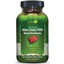 Irwin Naturals Pro-Active Nitric Oxide PWR - 60 Liquid Soft-Gels - Blood-Flow Booster com L-Citrulina, Raiz de beterraba e espinafre vermelho