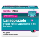 HealthCareAisle Lansoprazol 15 mg - 42 Cápsulas de Libertação Atrasada - Redutor de Ácido, Trata Azia Frequente