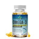 Tripla força Omega-3 2160mg + EPA 1296mg + DHA 864mg + Suplemento natural para saudável coração / Brain Suporte, 120 Softgels, 60 dia de fornecimento
