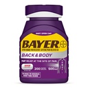 Bayer Força Extra 500mg Aspirina Plus Cafeína para alívio da dor poderosa, 200 Caplets revestidos