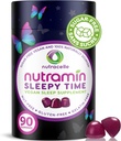 Nutramin Sleepy Time Gummy: O Vegan, Livre de açúcar, Melatonina natural 5mg para sono mais profundo - Sem Grogginess no próximo dia, Não-Habit formando delicioso & sem drogas alergia-seguro ervas dormir chicletes