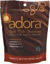 Adora Premium Vitamina D3 Magnésio e Suplemento de Cálcio, 500 mg, Chocolate Leite, 30 contagem (Pacote de 2)
