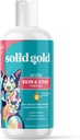 Solid Gold Omega 3 Óleo de peixe para cães e gatos - Wild Alaskan Salmon Oil para cães Pele e casaco Suporte - Omega 3 Suplemento de cão Líquido w/Pollock, ácidos gordos, EPA & DHA para suporte imunológico - garrafa de 8 oz