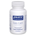 Encapsulamentos puros Calmo diário - Vegan Stress & Sleep Support Supplement - Contém Ashwagandha, Saffron, GABA & L-Theanina - Não-GMO, Soy-Free & Gluten-Free - 60 Cápsulas