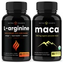 NutraChamps L-Arginina Cápsulas e Maca Cápsulas 2 Embalagem