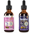 Rejuvica Health Balanced Femme + NoctuRest - Suporte Equilíbrio Feminino + Sono - Entrega líquida para melhor absorção - Dong Quai, Melatonin, Maca, Hops, Camomila, Theanina & More!