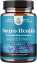 Suplemento cerebral nootrópico para memória e apoio focal - Vitaminas para apoio mental e clareza com Bacopa Monnieri, VIT A, B6, Riboflavina, Niacina, Tiamina e Folato - Complexo Cognitivo - 90 Ct