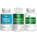 DR VITAMIN SOLUTIONS Queimador de gordura noturno, perda de peso termogênico e pílulas de água diurética - comprimidos de metabolismo e retenção de água para mulheres e homens 180 caps