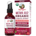 MaryRuth Organics Vitamina B12 Spray Líquido Vegan, Non-GMO, Gluten-Free , USDA Suplemento Orgânico , Energia & Sistema Nervoso Suporte , B12 Vitaminas para Mulheres e Homens , 720 mcg , 1 Fl Oz
