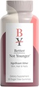 Melhor Não Mais Jovem Significativo Outro Cabelo, Pele & Pregos Suplemento - Pastilhas sem açúcar para o crescimento do cabelo com vitamina A & Biotin - Cruelty-Free Mulheres Tratamento de Crescimento do Cabelo - 60ct, Morango Flavor