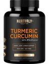 Curcumina Turmérica com Pimenta Negra BioPerine e Curcuminóides 95% - Suplementos Turméricas de Alta Absorção 1300mg para Saúde Hearth - Não-GMO, Glúten Grátis - 120 Cápsulas