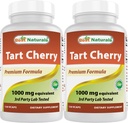 Best Naturals Tart Cherry Extract 1000 mg 120 Cápsulas (número 120 (embalagem de 2))