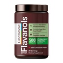 CacauVia Cardio Saúde Cacau em pó, 30 Servings, 500mg Cacau Flavanols, Apoiar a saúde do coração, Boost óxido nítrico, melhorar a circulação, Energia, Pré-treino, Vegan, Chocolate escuro Cacao