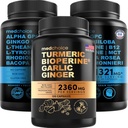 MEDCHOICE Turmeric & Ginger (120ct) e Nootropic Brain (120ct) Pacote Suplemento - Bem-Estar Duo para Juntar, Digestão, Cérebro, & Suporte de humor - Vegan, Não-GMO, Sem glúten
