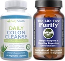 Life Tree Purify Suporte intestinal Plus Daily Colon Cleanse Detoxify Kit 120 Cápsulas - Lactobacillus acidophillus - Herbal Natural para Saúde Digestiva