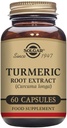 Solgar Standardized Turmeric Root Extract 400 mg, 60 Cápsulas Vegetais - Apoio antioxidante para o cérebro, articulação, & saúde imunitária - Não-GMO, Vegan, Sem glúten, Dairy Free, Kosher - 60 Servings