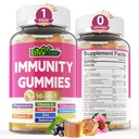 10 em 1 pastilhas de suporte imune, w/Echinacea, Vitamina C e Zinco de Elderberry, Selênio, Vitamina D3 5000UI, Magnésio, Imune Imune Multivitamin, para Antioxidante Energia Óssea, 1 embalagem
