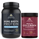 Nutrição antiga caldo de osso proteína pó, baunilha, 40 Servings + Pó de proteína de colágeno multi, sem sabor, 45 Servings