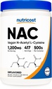 N-Acetil N-Cisteína (NAC) Pó 500 Grams - Vegan NAC, Não-GMO, Sem glúten