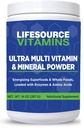 LifeSource Vitaminas Ultra Multi Vitamina & Pó Mineral - Alimentos inteiros com base - Fonte de 30 dias