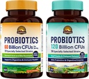 Vitalitown Pacote Probiótico (Pacote de 2) Probióticos 60 bilhões de UFCs (Item 1) & Probióticos 120 bilhões de UFCs (Item 2)