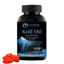 Antártico Krill Oil 1000mg Softgels com Astaxantina – Omega-3 EPA & DHA Suplemento para Coração, Cérebro e Saúde Conjunta em Forma de Fosfolipídios– 60 Molde de baunilha