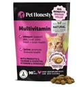 Mastigações de multivitamina de gato - Gatos para a Saúde + Imune, Apoio Conjunto, Pele & Revestimento, e Digestão - Omega 3s, Lisina & Probióticos para Gatos, Vitaminas para Gatos - Frango (fornecimento de 90 dias)