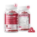 Berberine Suplemento 1500mg,Berberina livre de açúcar com gomas de canela de Ceilão,Crômio,Turmérica, Fenugreek para naturalmente Metabolismo equilibrado, HCl berberina de extrato de mirtilo indiano, 120 Cts