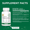 Nova Zelândia - Astaxantina 12mg da Microalgae Haematococcus Pluvialis - 60 Geles Macios - GMO & Gluten Free - Antioxidante - Suporta Mobilidade Conjunta e Recuperação Pós Exercício, Pele e Saúde dos Olhos