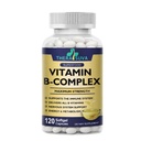Vitamina B-Complexo + CoQ10 + Vitamina C - Suplemento de força máxima para energia, suporte de metabolismo, 120 Softgels, suprimentos de 60 dias