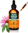 Herb Pharm Orgânico Imune Rápido Imune Boost: Fast-Absorving Tintura para Adultos, Echinacea Tintura com Goldenseal, Extrato de Ginger & Elderberry, Imune Supplement & Wellness Aid, 4 Oz