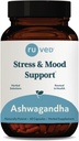 Cápsulas de Ashwagandha ruved - Suplemento de Extrato Orgânico de Ashwagandha Root para Homens e Mulheres, 500mg Por comprimido para Saúde Adrenal e Bem-Estar Geral - 60 Caplets Vegetarianos (1 Contagem)