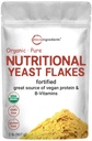 Micro Ingredientes Orgânico Fortificados Flakes de Levedura Nutricional, 32 onças, rico em proteína Vegan, B Vitaminas, & Beta-Glucans